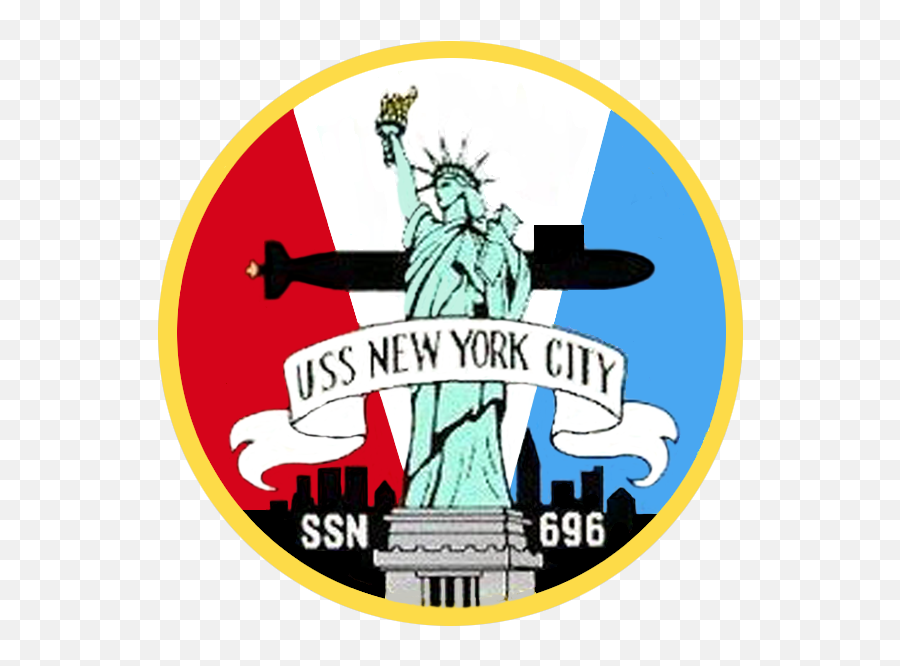 Uss New York City Crest - Uss New York City Ssn 696 Crest Emoji,New York City Emoji