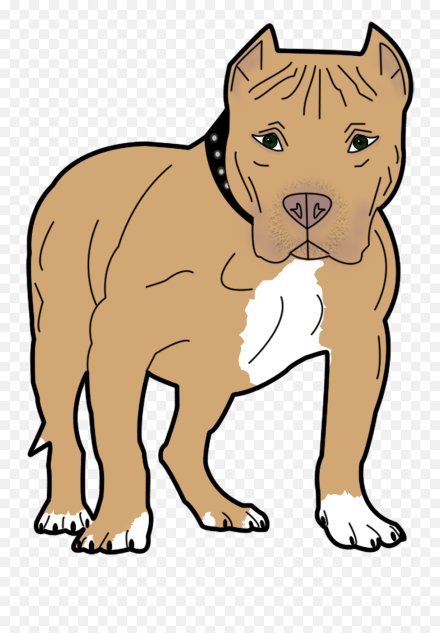 Dog Animal Pet Canine Bull - Transparent Pitbull Dog Clipart Emoji,Pit Bull Emoji