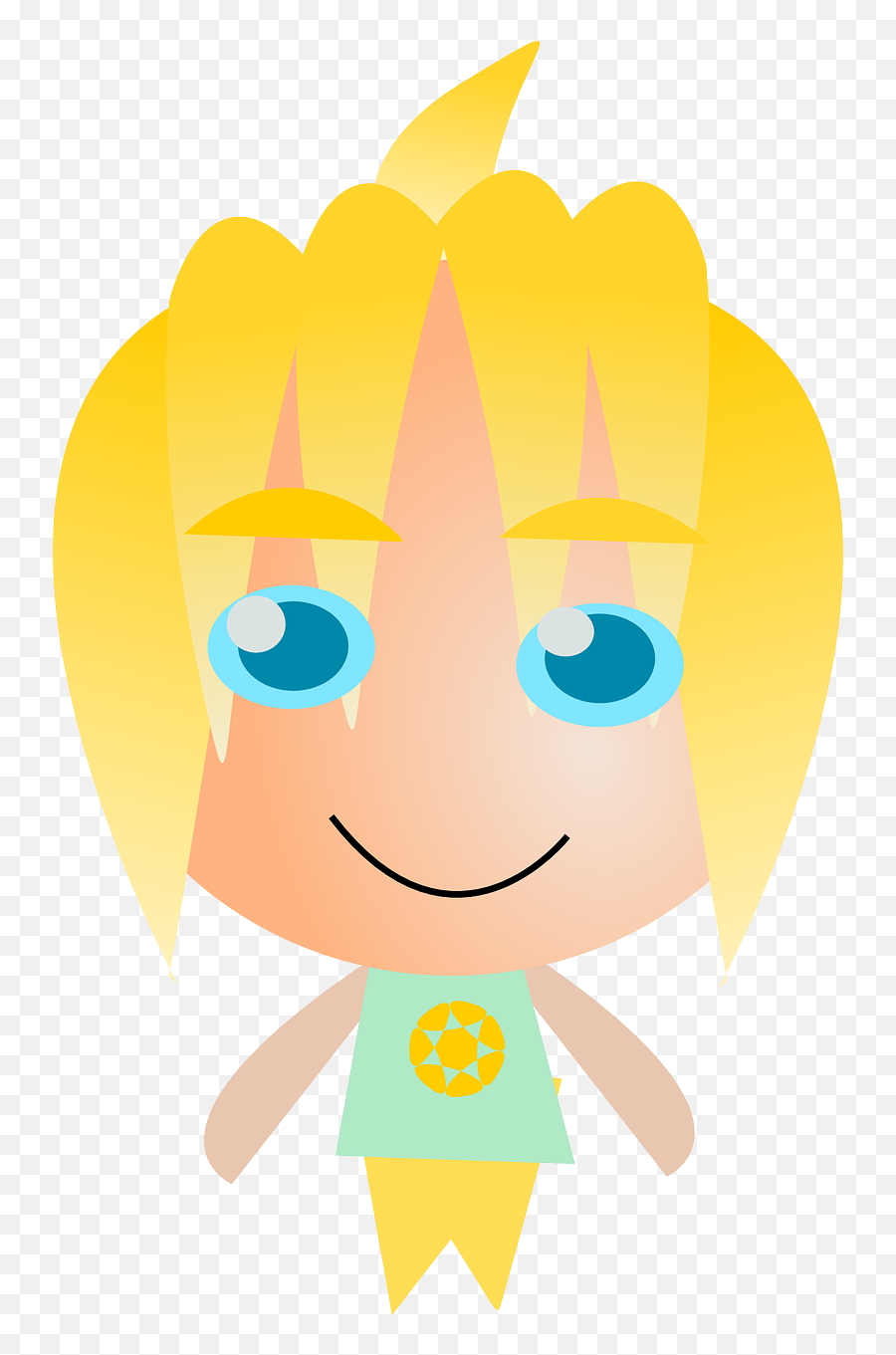 Blonde Girl Teenager Cute Teen - Adolescence Emoji,Blonde Hair Emoji