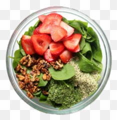 Vegetables Salad Strawberries Bowl - Veggie Transparent Png Emoji