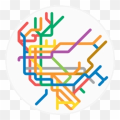 Minimalist Simplify Worldwide Public Transit - Peter Dovak Metros New York Emoji