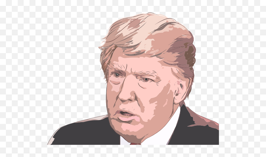 Donald Trump Portrait 3 - Donald Trump Emoji,Hand Chin Emoji