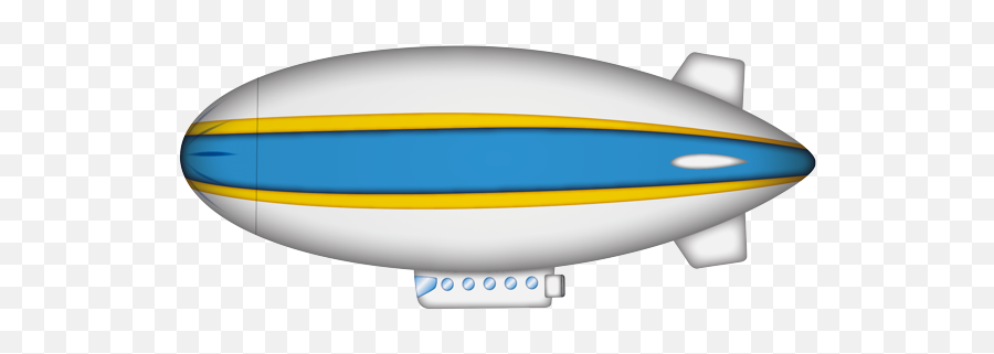 Airship Variant Blue Stripe - Blimp Emoji,Blimp Emoji