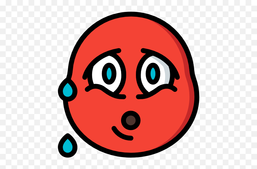 Sweating - Clip Art Emoji,Sweaty Emoji