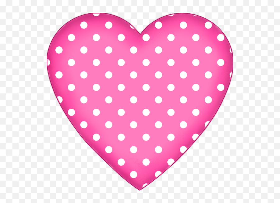 Polka Dots - Polka Dot Heart Clipart Emoji,Heart And Dot Emoji
