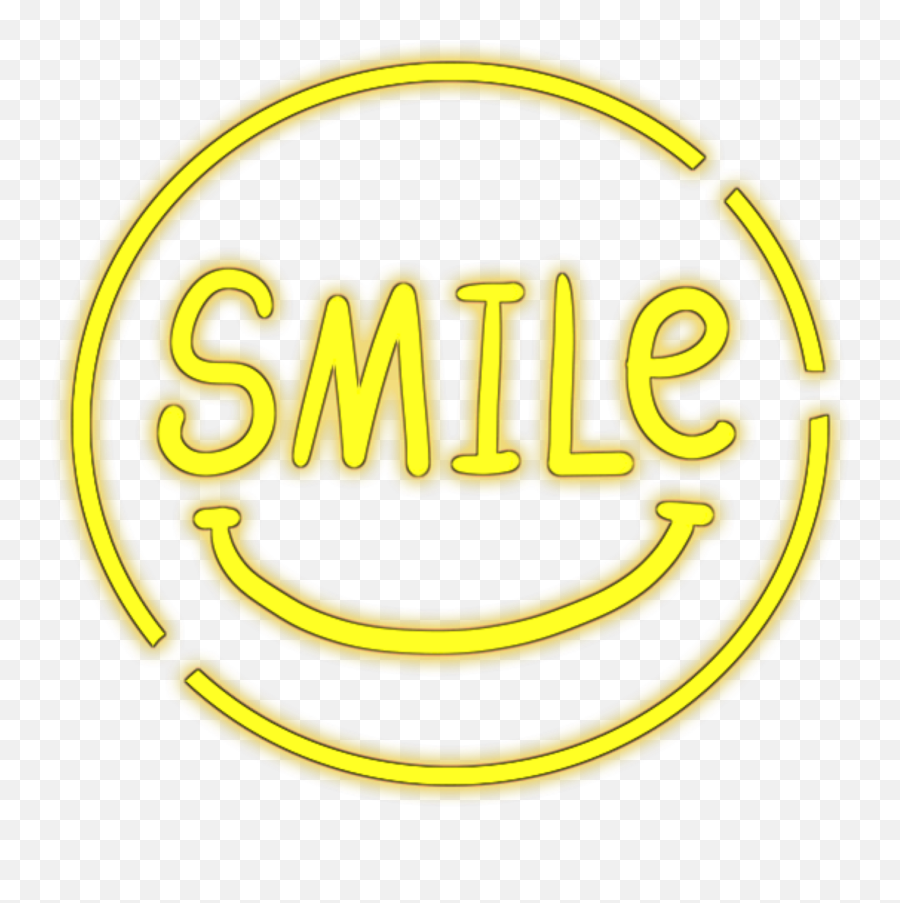 Smile Happy Emojis Neon Sign Decoration Yellow - Circle,Sign Emojis