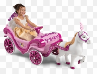 Disney Princess Horse And Carriage Battery Powered - Walmart Ride Emoji