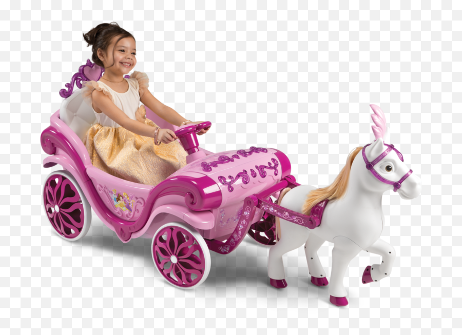 Disney Princess Horse And Carriage Battery Powered - Walmart Princess Carriage Ride Emoji,Disney Princess Emoji