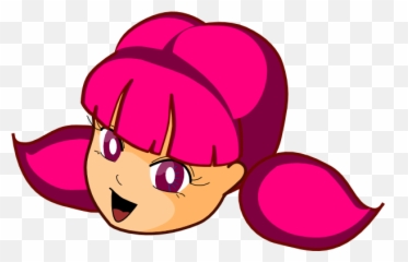 Pink Hair Clipart - Clipart Girl Face Anime Emoji,Pink Hair Emoji