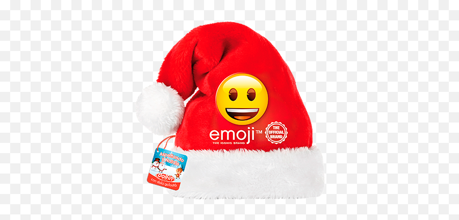 Gift Ideas Dolfin - Stuffed Toy Emoji,Emoji With Santa Hat