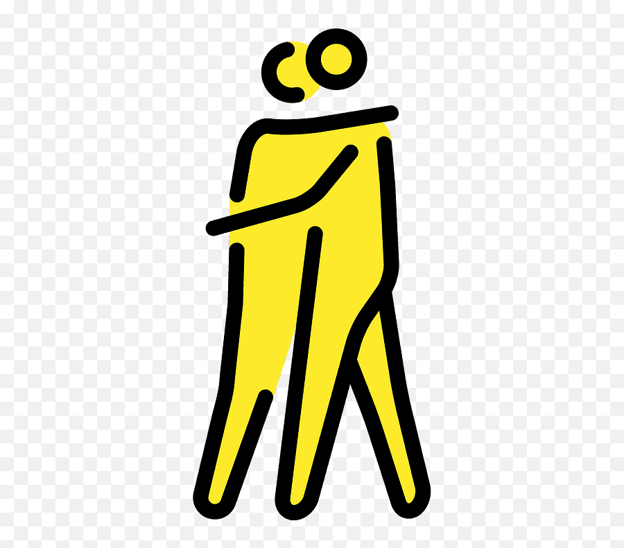 Download People Hugging Emoji Clipart - Personas Abrazandose Dibujo Animado,Dancing Stick Figure Emoji