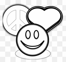 Peace Coloring Pages - Coloring Book Emoji,Peace Emoticon