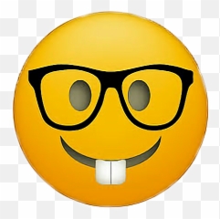Emoji Funny Intelligent Teacher - Transparent Background Png
