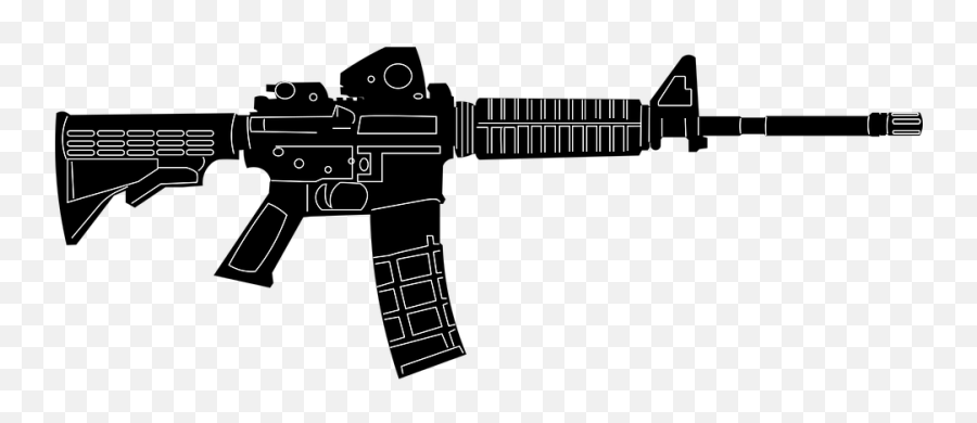 M16 Rifle Ar - M16 Semi Automatic Rifle Emoji,Gun And Star Emoji