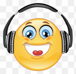 Headphones Emoji Decal - Emoji Listen To Music,Headphone Emoji