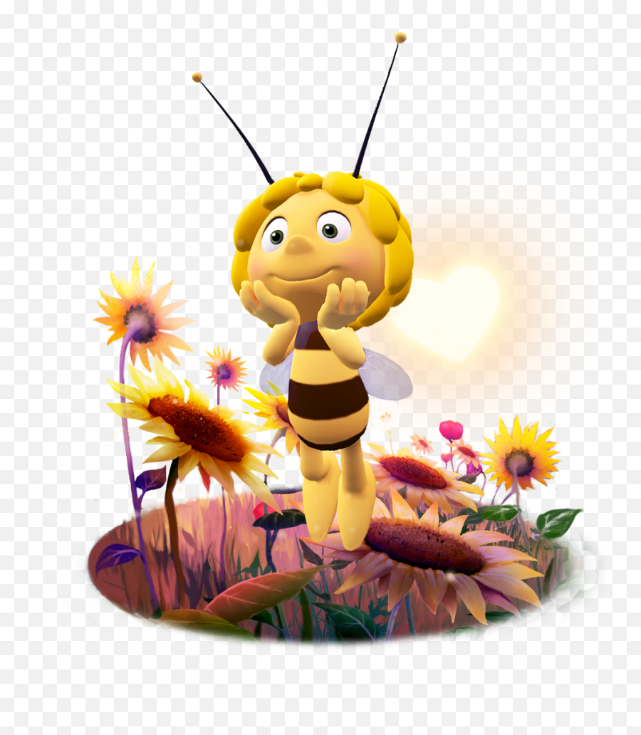 Pin - Png Maya The Bee Emoji,Bee Emoticon