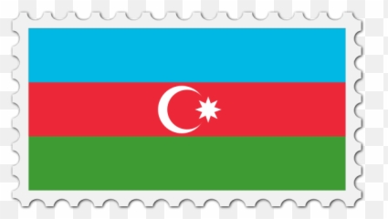 Azerbaijan Flag Image - Postage Stamp Emoji