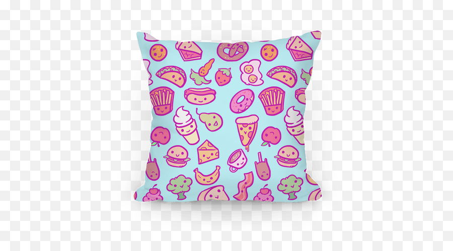 Cute Foods - Transparent Cute Pillows Png Emoji,Ice Cream Emoji Pillow