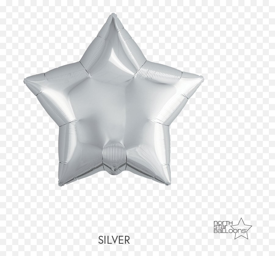 Download Deflated Balloon Png - Silver Star Foil Balloon Png Emoji,Deflated Emoji