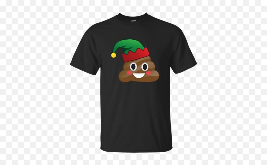 Emoji Poop Christmas Elf Winter Youth T,Winter Emoji