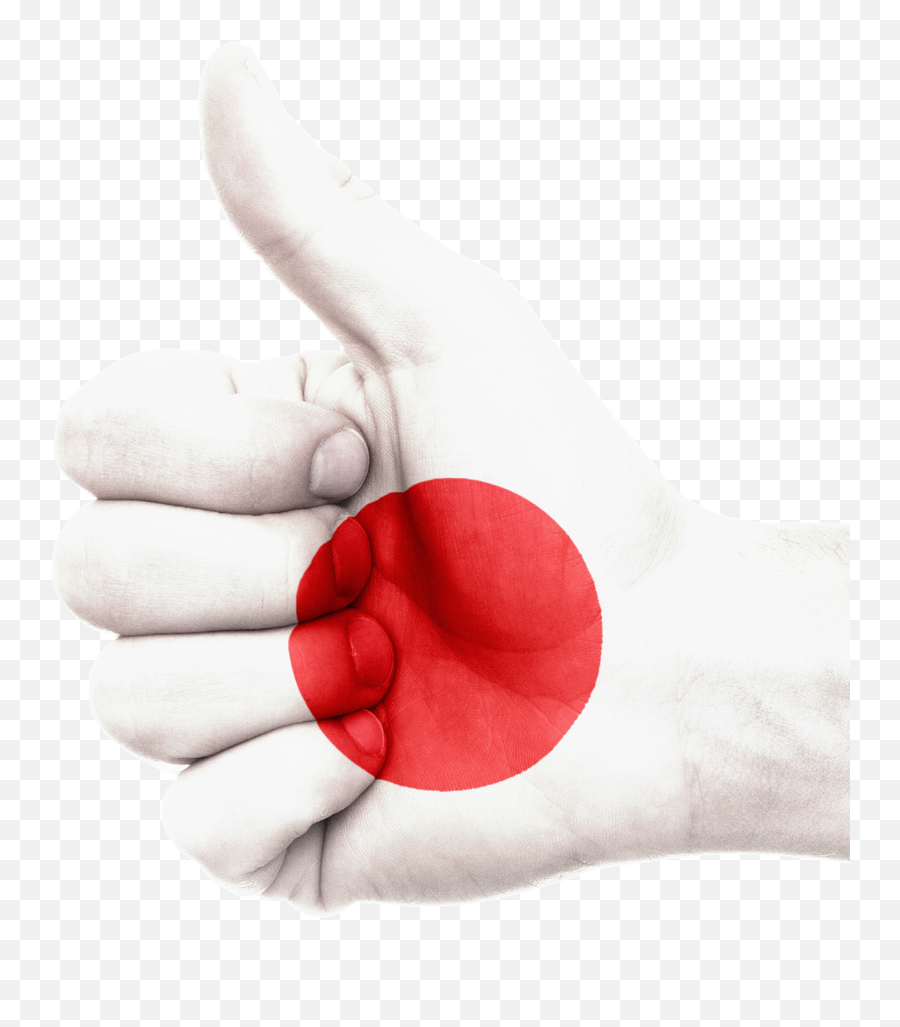 Japan Flag Hand National Pride - Japan Flag Hand Png Emoji,Raised Hand Emoticon