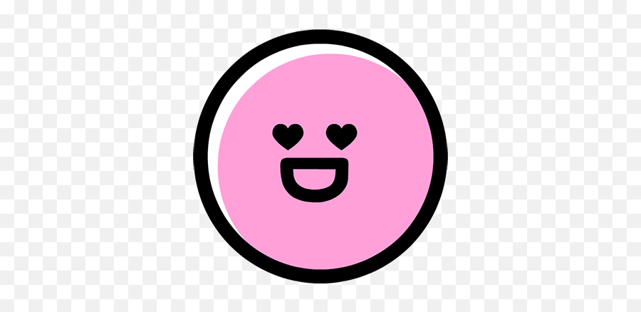A Round Face With A Cute Expression 02 - Circle Emoji,Gag Emoticon