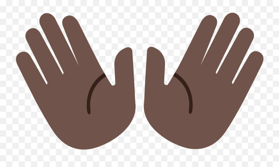 Emoji U1f450 1f3ff - Illustration,Hand Palm Emoji