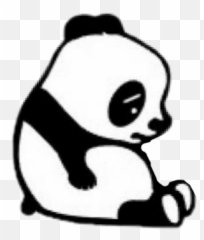 Panda Con Corazon Roto Clipart - Sad Emoji