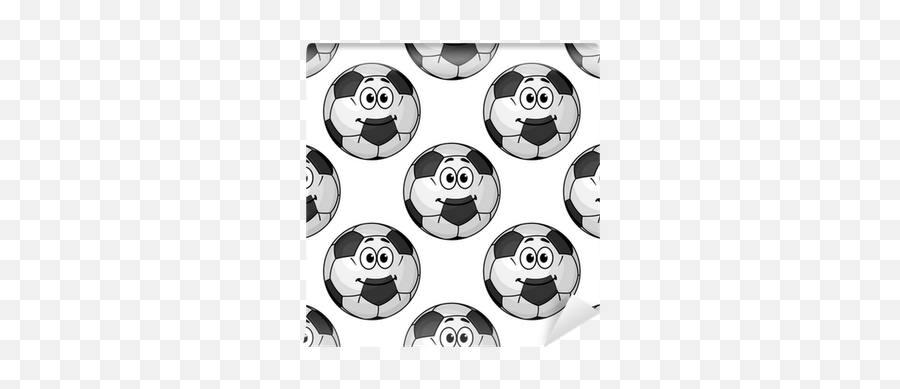 Cartoon Soccer Balls Or Footballs Self - Balones En Dibujos Animado Emoji,Soccer Emoticon