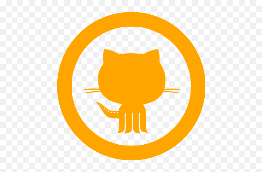 Orange Github 10 Icon - Orange Plus Icon Png Emoji,Cat Emoticon Skype
