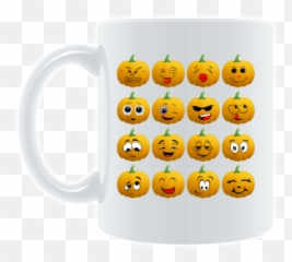 Halloween Pumpkin Emoji Men T Shirt At Cotton Cart - Mug