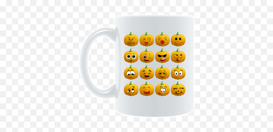Halloween Pumpkin Emoji Men T Shirt At Cotton Cart - Mug,Men's Emoji Shirt