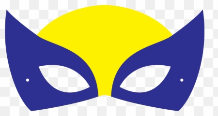 Flash Clipart Mask - Printable Super Hero Eye Emoji