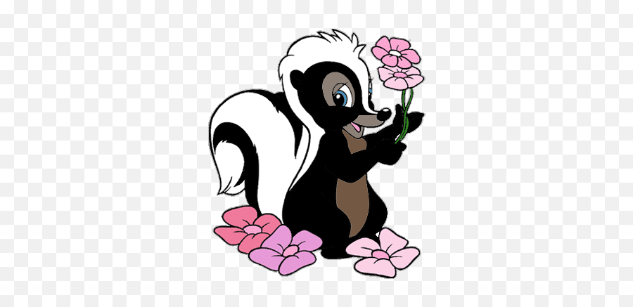 Bambi Disney - Flower Skunk Drawing Emoji,Skunk Emoji Android