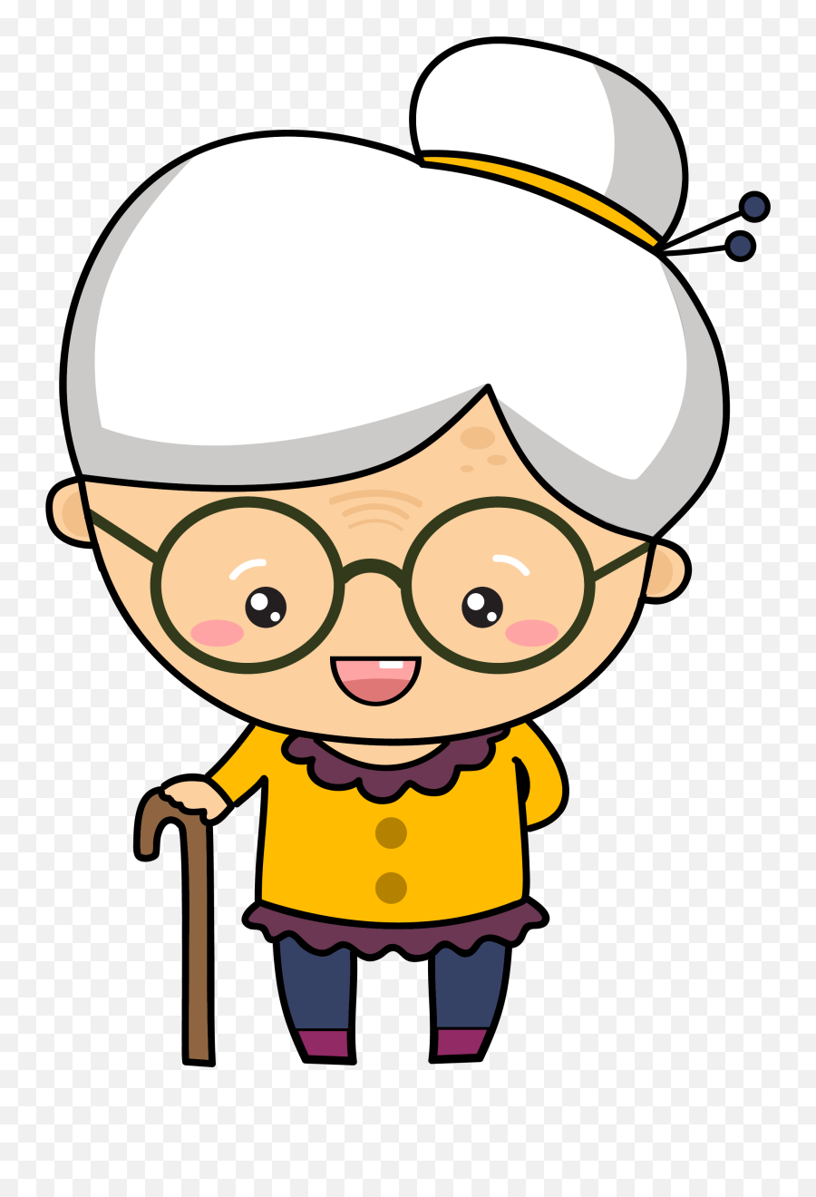 Transparent Grandma Clipart - Grandmother Clipart Emoji,Grandma Emoji