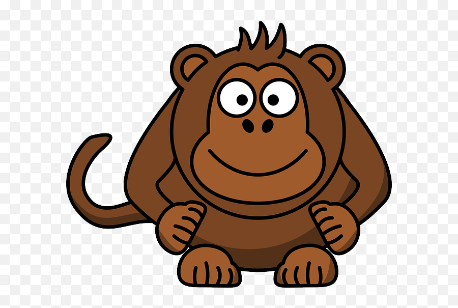 The Monkey Bounce For Distortion - Cartoon Clipart Animals Emoji,Donkey Emoji Android