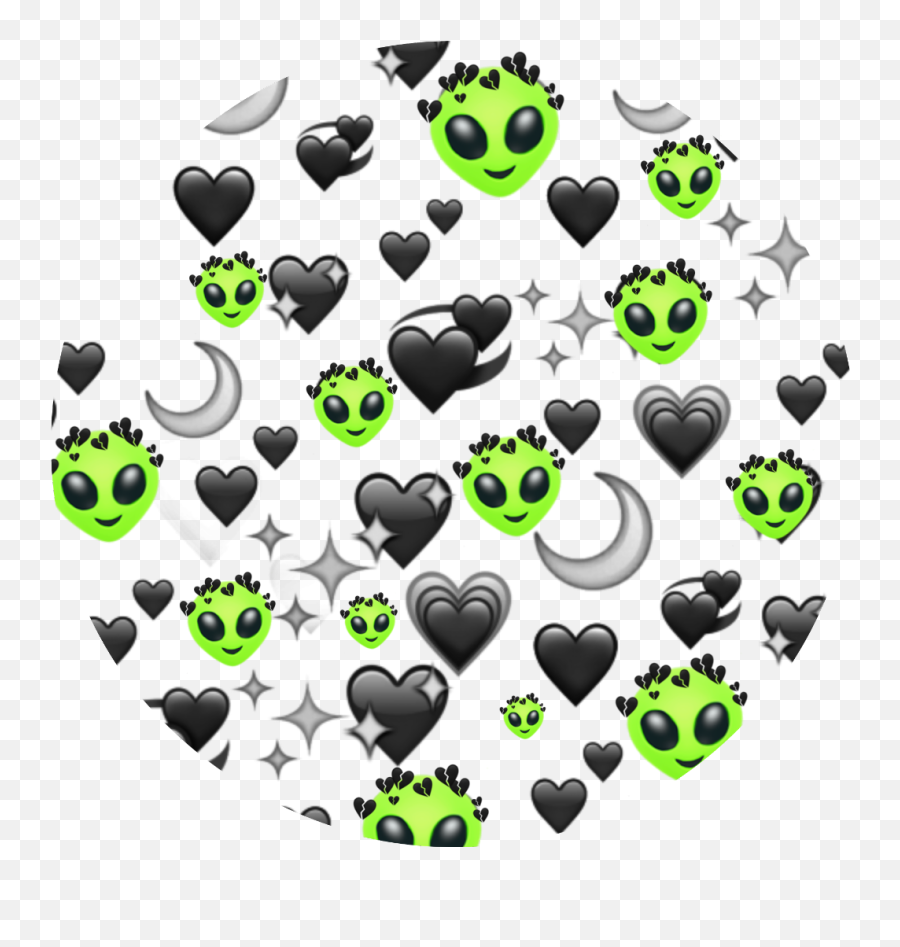 Im Not Sure Y I Made This - Black Heart Emoji Background,Heart Emoji Spam