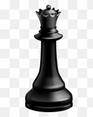 Black Queen Chess Piece Clipart - King Png Emoji