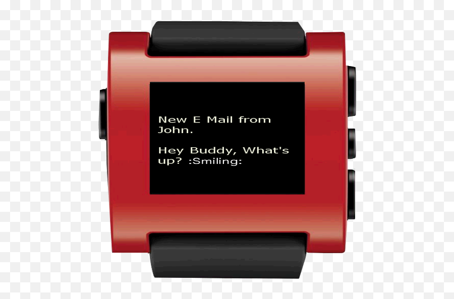 Pebble Custom Notifier - Emoji Daelim Museum,Red E Emoji
