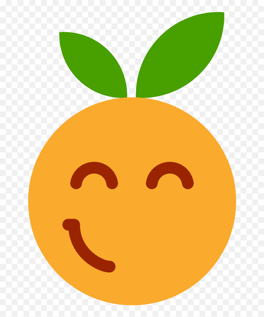 Wink Smiley Emoticon Fruit - Clementine Animation Emoji,Wink Smiley Emoji