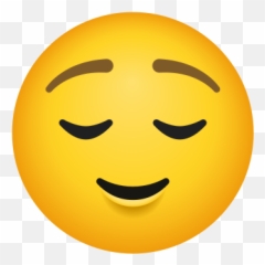 Relieved Face u2014 PNG - Smiley Emoji