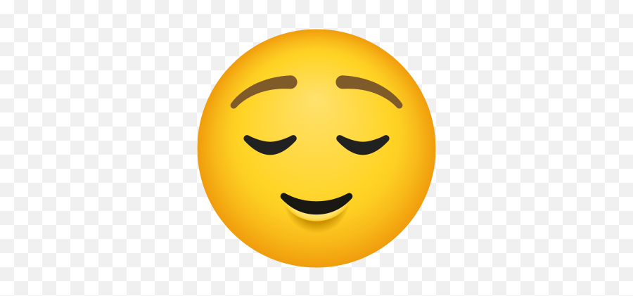 Relieved Face U2014 Png - Smiley Emoji,Emoji Relieved Face