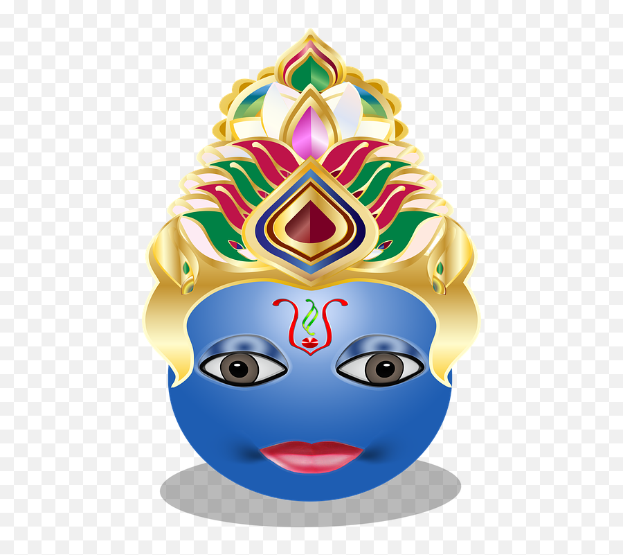 Vishnu Hindu Emoticon - Emoji Hindu,Crown Emoji