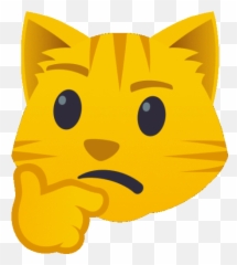 Thinking Cat Gif - Joypixels Emoji