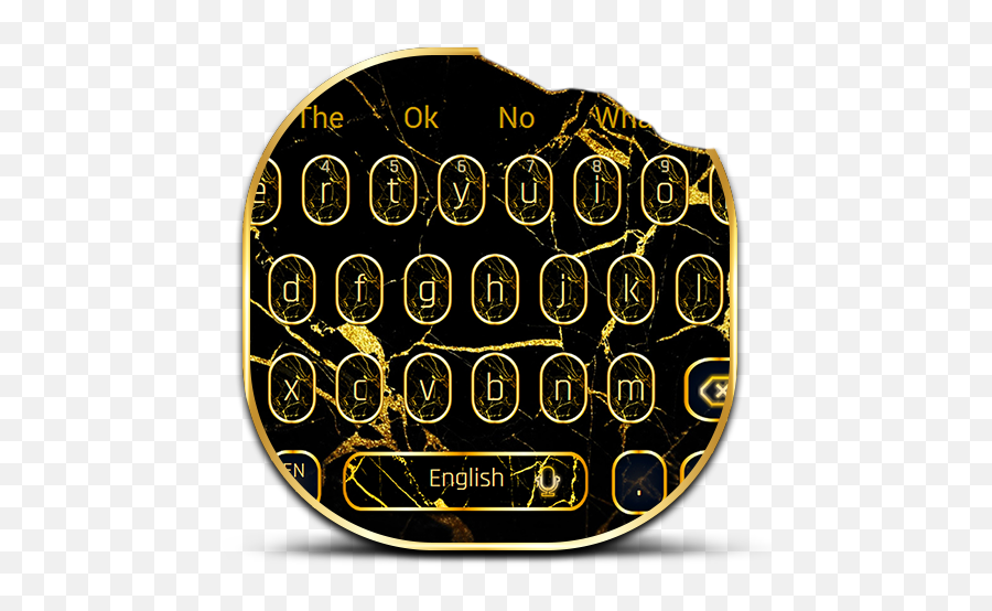 Luxe Golden Marble Keyboard - U200c Google Play Dot Emoji,Dreamcatcher Emoji