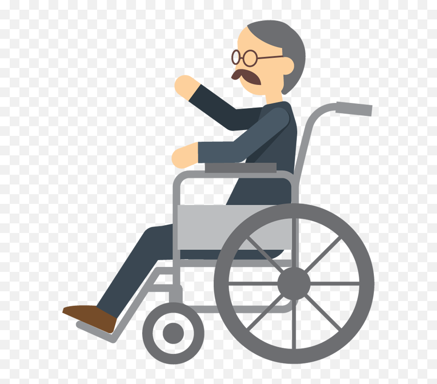 Grandma Clipart Wheelchair Grandma Wheelchair Transparent - Cartoon Man In A Wheelchair Emoji,Wheelchair Emoji