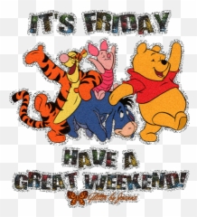 Friday Quotes Good Morning Friday - Happy Friday Winnie The Pooh Gif Emoji,Friday The 13th Emoji
