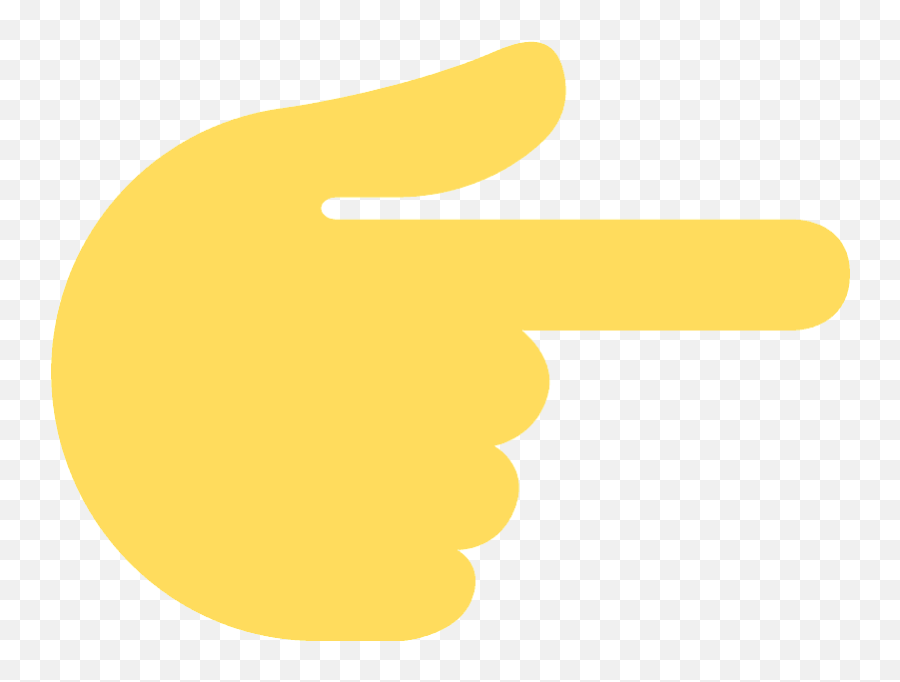 Backhand Index Pointing Right Emoji - Point Right Emoji,Finger Point Down Emoji