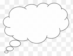 Cloud Bubble Png Picture - Thinking Black Background Emoji