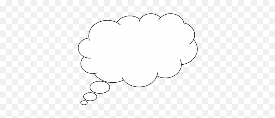 Cloud Bubble Png Picture - Thinking Bubble Black Background Emoji,Thinking Bubble Emoji